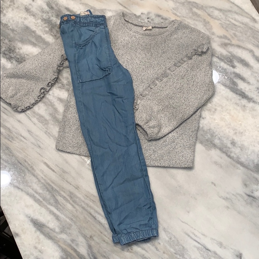 Zara girls 2 piece set size 9/10